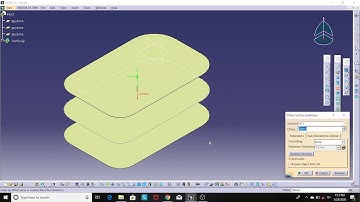 25. Wireframe and Surface Tutorial Catia V5:  Creating Offset Surfaces