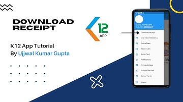 K12 App Download Receipt Tab Tutorial - Hitech || How to Download Receipt After Payment