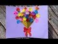 Paper Flower Pop Up Card | Flower Bouquet Pop up Card for Mother's Day | Easy Mother's Day Card