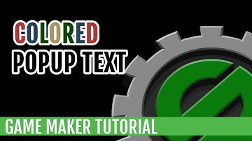 GameMaker Colored Pop Up Text