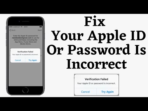 Fix Your Apple Id Or Password Is Incorrect On IphoneIpad