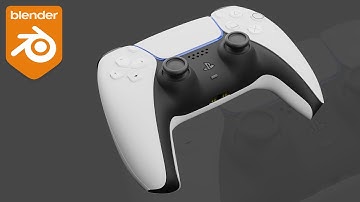 Modeling a PS5 Game Console Controller in Blender