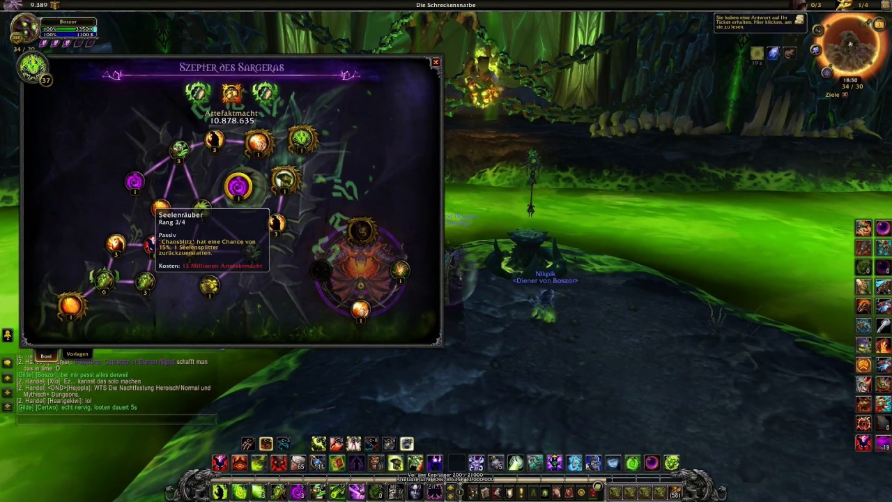 Zerstörung Hexenmeister (Destruction Warlock) Guide - Patch 7.2 - World of Warcraft Legion - YouTube