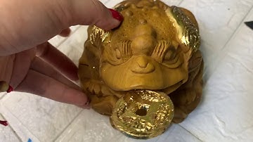 CÓC NGẬM TIỀN BẰNG GỖ BÁCH XANH  CỰC ĐẸP - THẢO DƯỢC BẢO KHÁNH