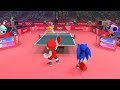 Mario Sonic At The Tokyo 2020 Olympic Games Table Tennis Doubles 42 Team Mario Main Heroes 