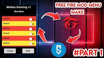 How To Make Mod Menu || Sketchware || For Free Fire || #Part_1
