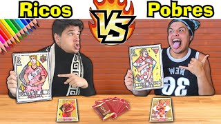 RICOS VS POBRES QUEM FIZER O MELHOR DESENHO DA COPA GANHA A FIGURINHA LEGEND RARA #38