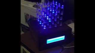 4x4x4 LED CUBE with screen!!