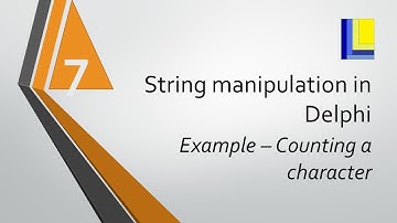 String Handling in Delphi (part 7) Example of traversing a string