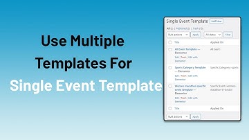Apply On Setting || Event Single Page Builder Pro For The Events Calendar