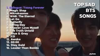 [PLAYLIST] Top Sad BTS Songs   Video | Sad Vibes | Nostalgia | Tanpa Iklan 