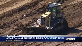 New Amazon warehouse under construction