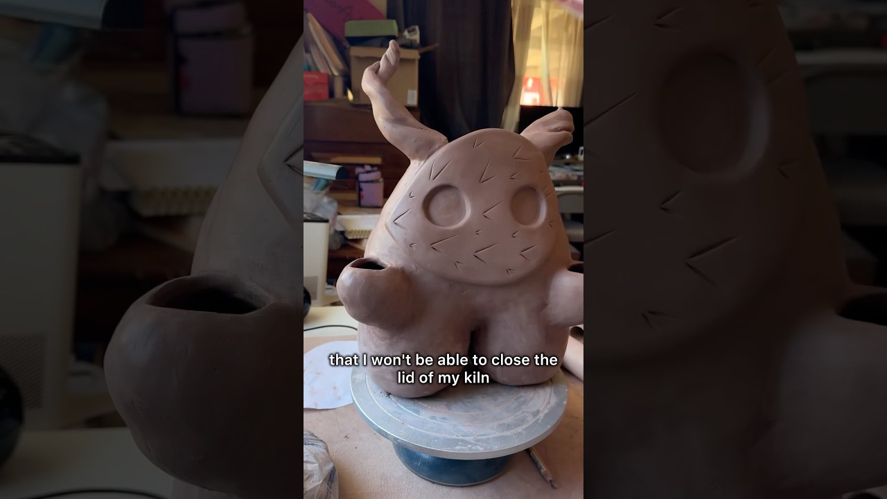 Building a giant silly thing out of clay! 