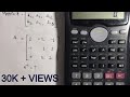 matrix calculations using calculator-inverse, addition,determinant and transpose