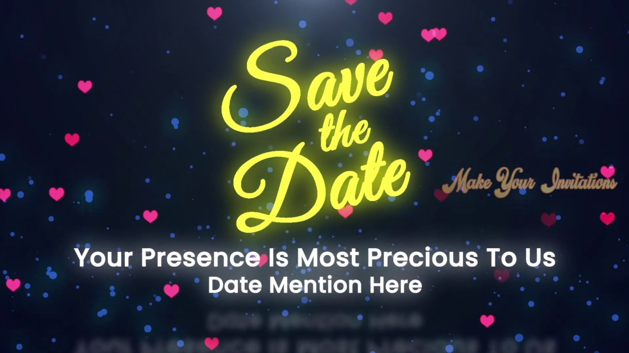 Engagement Invitation video Save the Date video whatsapp invite
