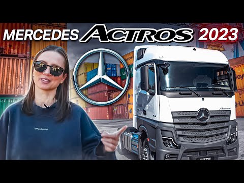 Mercedes Benz Actros 2023. Самый роскошный грузовик. Седельный тягач Мерседес Актрос.