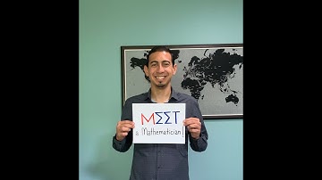 MEET a Mathematician! - Alexander Diaz-Lopez