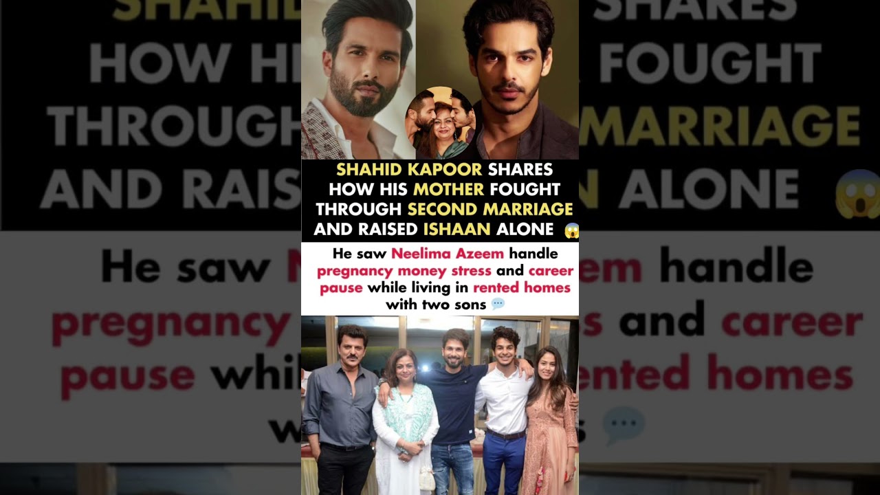 Shahid Kapoor Mother Fought Through 2nd Marriage&Raised Ishaan Alone