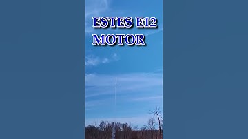 Estes Mean Machine Rocket Powered by Ested E12 Motor First Flight #shorts