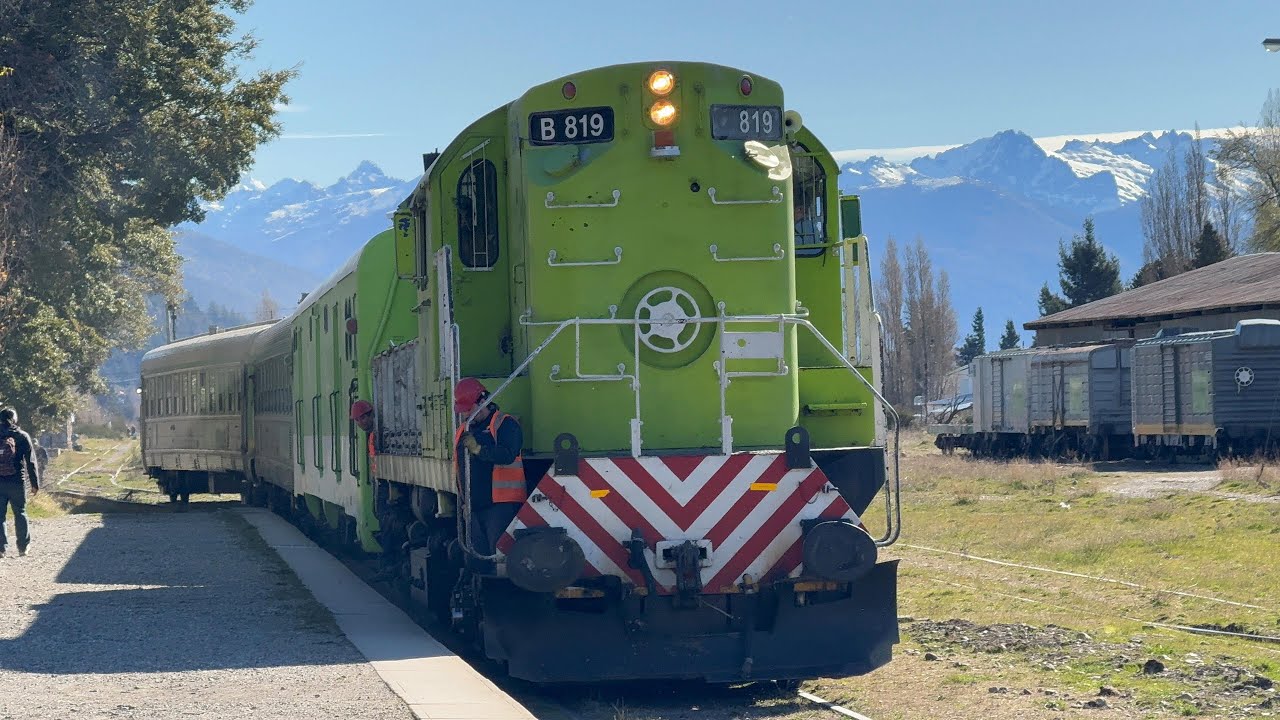 El TER con la ALCO B819 al 8 y PURA BOCINA con un ESPECTACULAR AMANECER! Tren Patagónico Sept 2025
