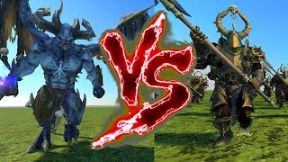 Be'lakor VS Chosen of Nurgle (Great Weapons). Total War Warhammer 3