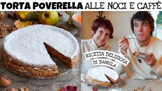 TORTA POVERELLA ALLE NOCI E CAFFÈ: mai mangiata una torta così buona - facile | Davide Zambelli