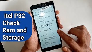 How to check ram and storage itel P32 phone