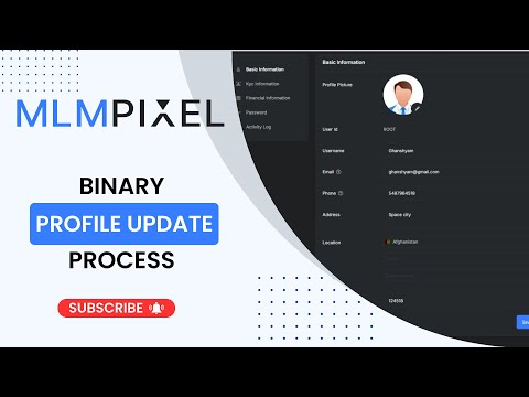 How to update Basic Information in Binary MLM Software in 2024 | Get MLM Software Free Demo