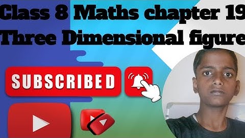 @ Class 8 Maths Chapter 19 Three Dimensional figures