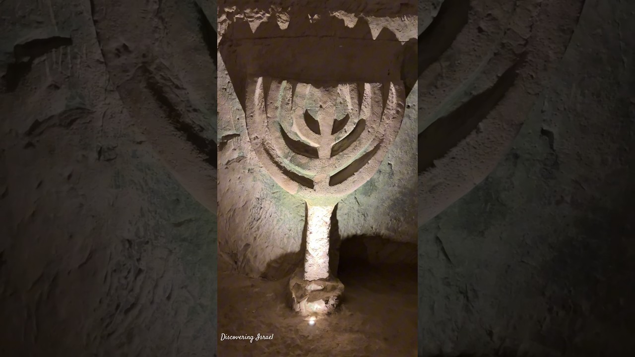 The menorah in Bet She'arim Israel 2024