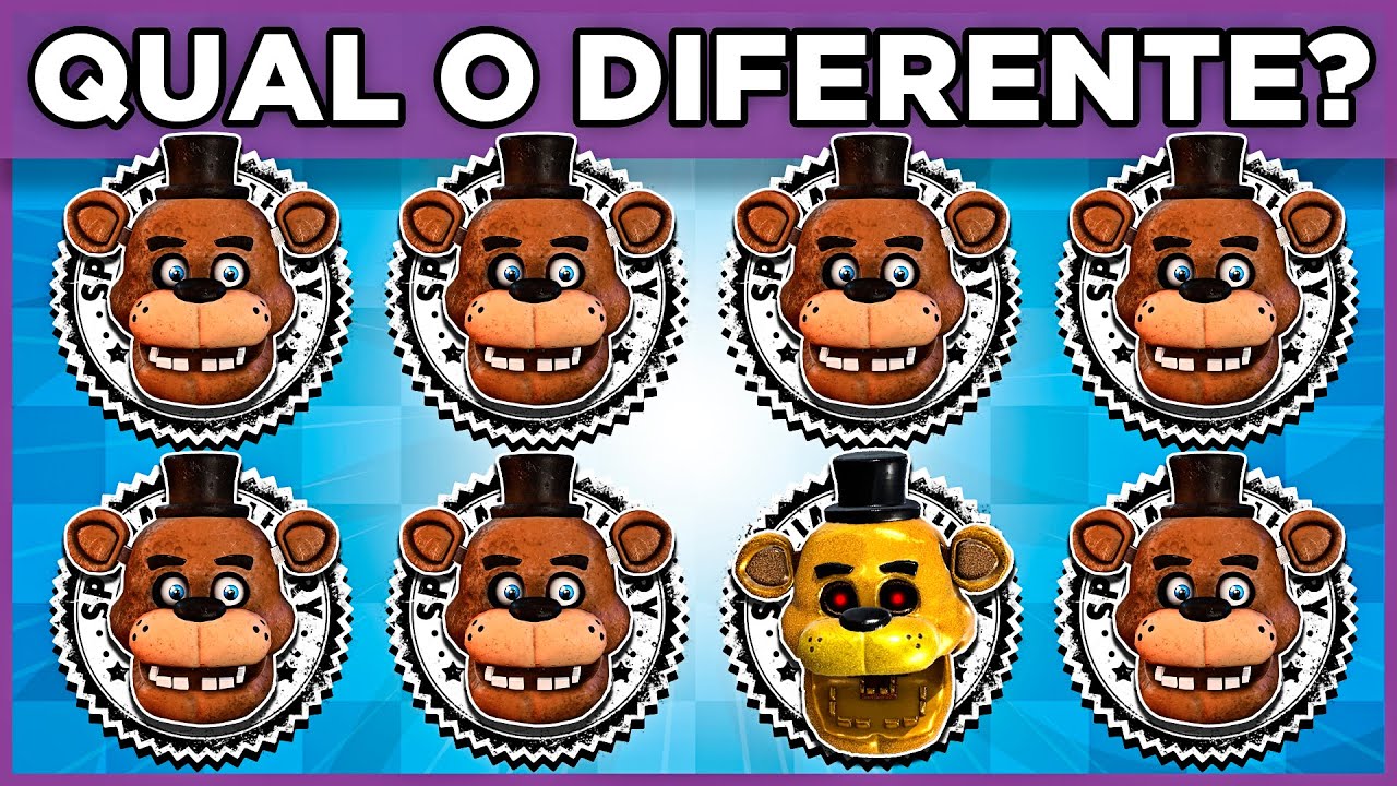 FNAF: QUIZ 🥳 Nível INSANO! 😱 #fivenightsatfreddy #fnaf