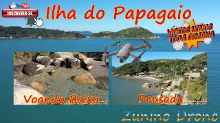 Voando baixo na Ilha do Papagaio à 2km de distância. Perdi sinal atras da pedra por 10 segundos....