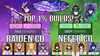420K DMG! Top 1% Builds Are Monsters!? 💀 Raiden & Nefer Spiral Abyss 12 | Genshin Impact