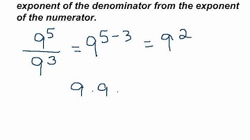 Quotient of Powers Property