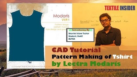 T Shirt Design by CAD।। Lectra Modaris।।CAD Tutorial Part 2।। TEXTILE INSIDER 2019।।
