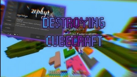 !! HACKING ON CUBECRAFT WITH MY NEW CONFIG | ZEPHYR CLIENT !!