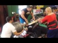 Tiny meeker board bench press 805lbs365kg for 10 rep