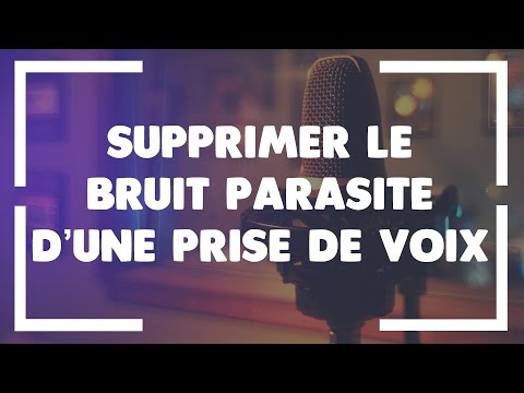 SUPPRIMER LE BRUIT PARASITE DANS UNE PRISE DE VOIX