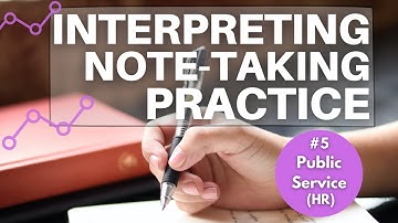 Interpreting Training: Note-Taking Practice Exercise #5 – Public Service (HR Call)