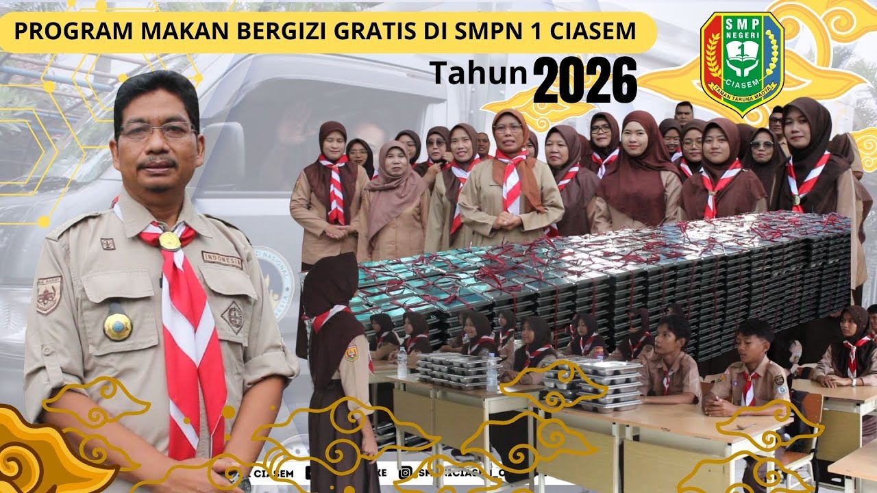 Ucapan Terima Kasih Sekolah atas Program Makan Bergizi Gratis SMPN 1 Ciasem | Tahun 2026