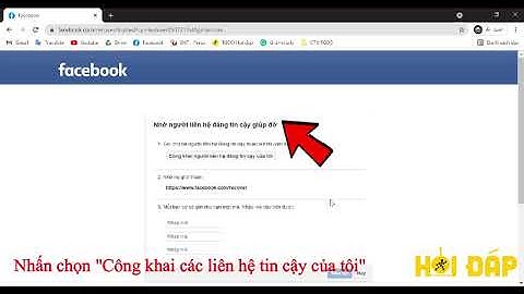 Lấy lại facebook qua bạn bè