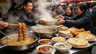 Real China: Morning in Old Xi’an – Hidden Authentic Local Breakfast 4K screenshot 1