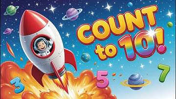 Ga op pad naar tien! 🚀 Leuk telliedje voor kinderen | Leer de getallen 1 tot en met 10 met Space ...