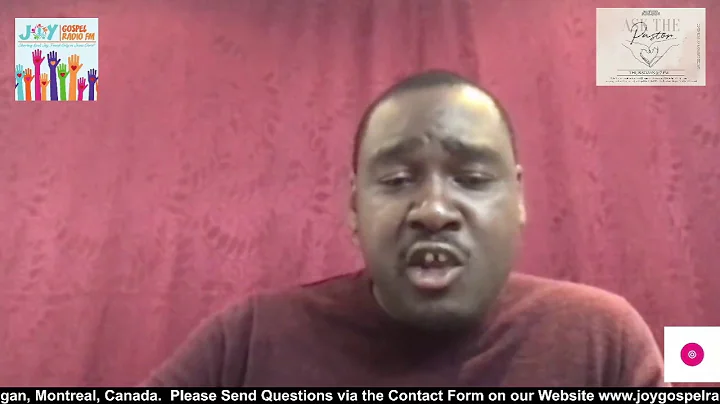 Ask The Pastor with Pastor Darryl Dougan, Montreal...