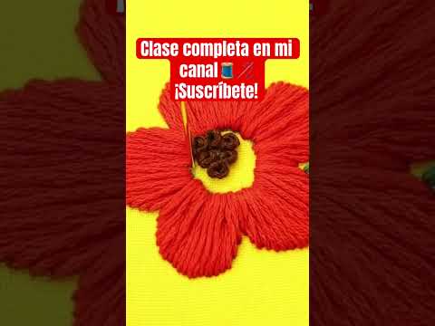 Fácil bordado de flores #embroidery #handmade #bordandoarte #puntadas #bordar #embroideryart #diy