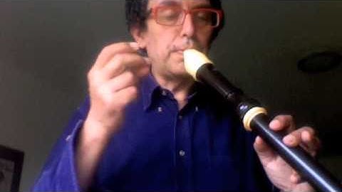 lesson concerning the vibrato and the flattement for recorder