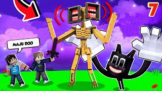 KITA BERHASIL MENGALAHKAN CARTOON CAT DAN SIREN HEAD DI MINECRAFT!!- SURVIVAL BERAK S2 #7