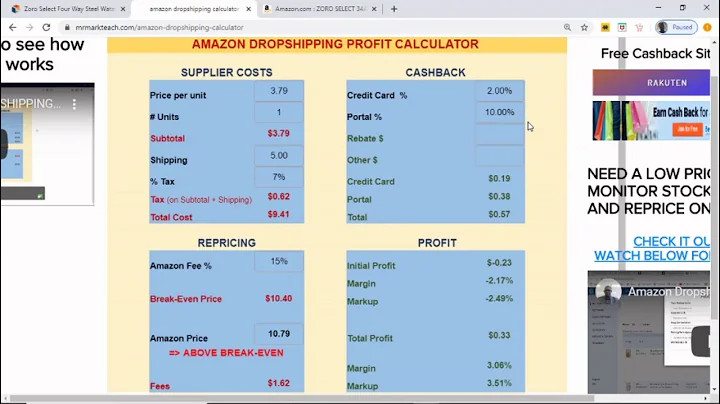 Maximize Profits with the Amazon Dropship and Profit Calculator