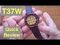 TINWOO T37W 5ATM Waterproof Always On Screen Qi Charging Fitness Sports Smartwatch: Quick Overview