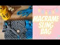 Macrame sling bagethnic stylehandmadecraftscrafter vanimacrametutorialmacrame youtube.